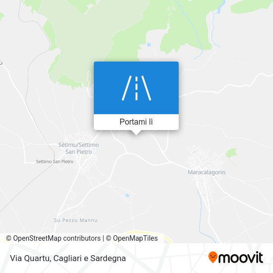 Mappa Via Quartu