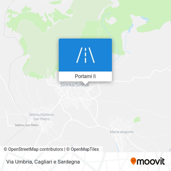 Mappa Via Umbria