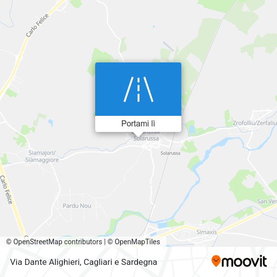 Mappa Via Dante Alighieri
