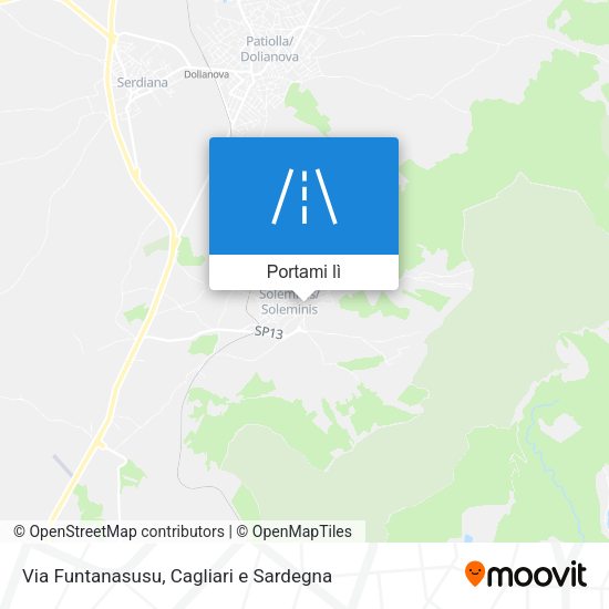 Mappa Via Funtanasusu