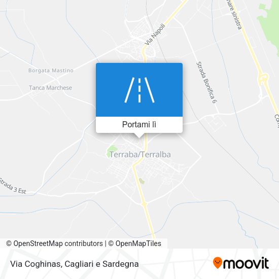 Mappa Via Coghinas