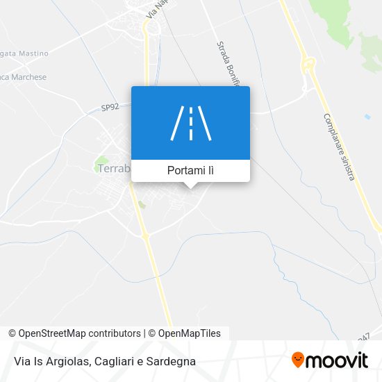 Mappa Via Is Argiolas