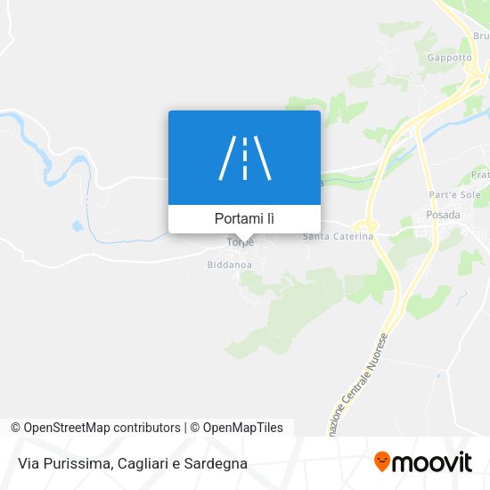 Mappa Via Purissima