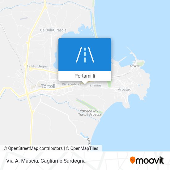 Mappa Via A. Mascia