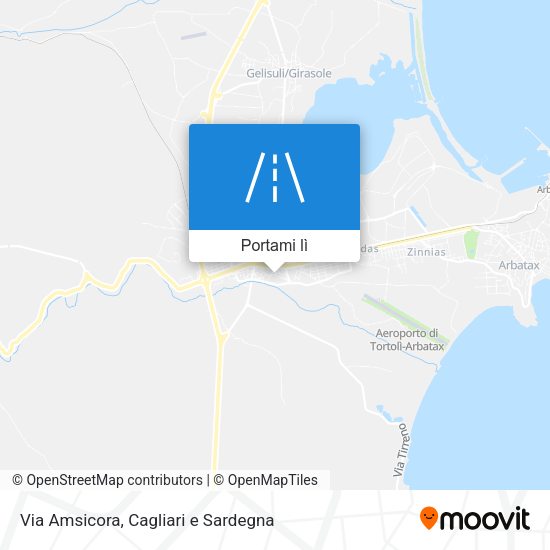 Mappa Via Amsicora