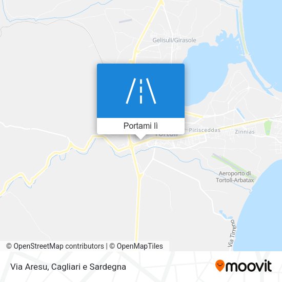 Mappa Via Aresu