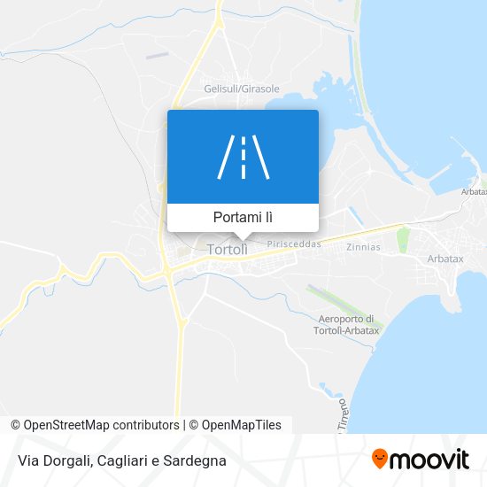 Mappa Via Dorgali