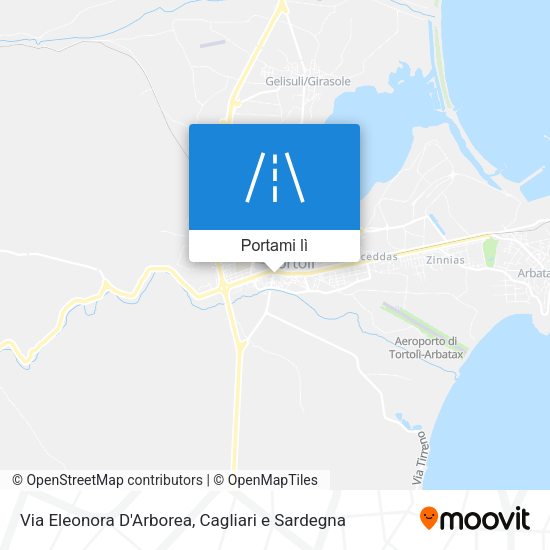 Mappa Via Eleonora D'Arborea