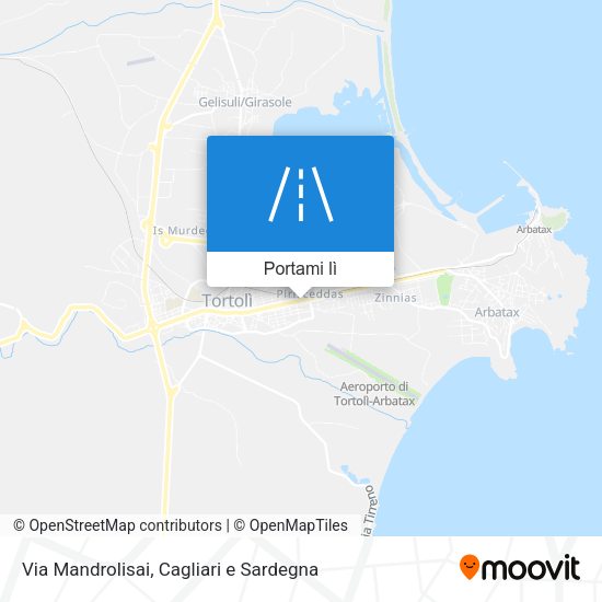 Mappa Via Mandrolisai