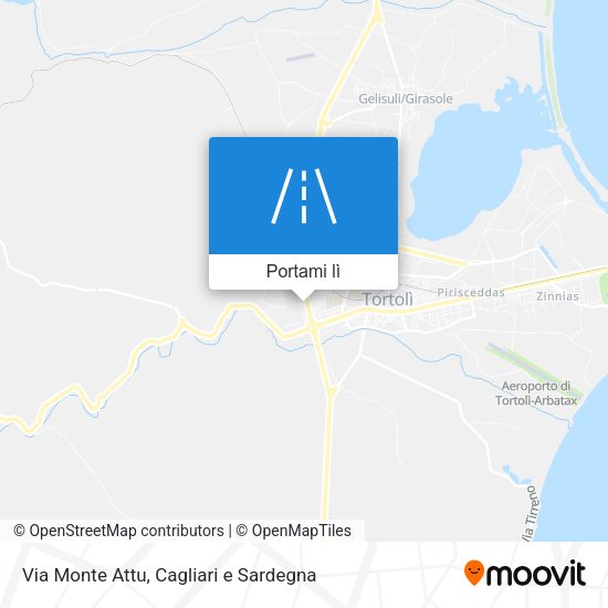 Mappa Via Monte Attu
