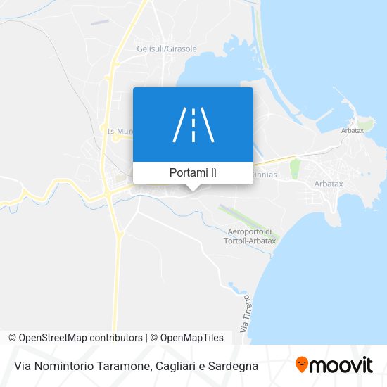 Mappa Via Nomintorio Taramone