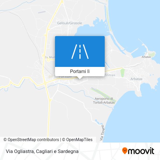 Mappa Via Ogliastra