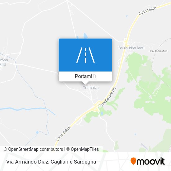 Mappa Via Armando Diaz
