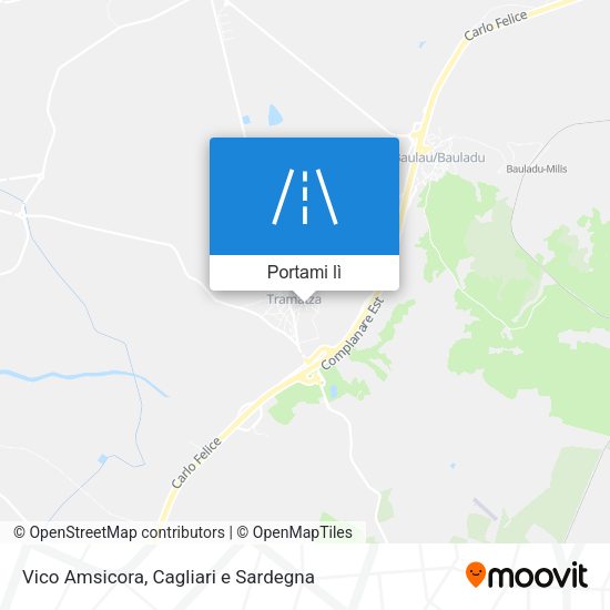 Mappa Vico Amsicora