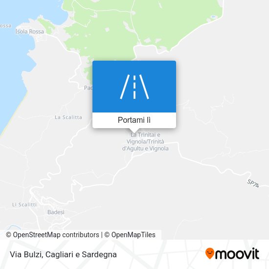 Mappa Via Bulzi