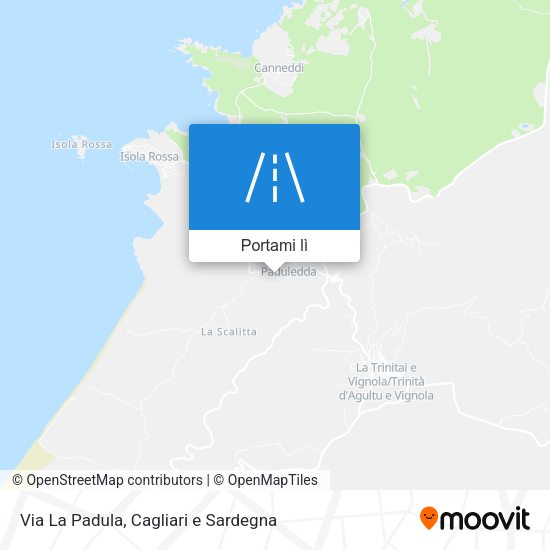 Mappa Via La Padula