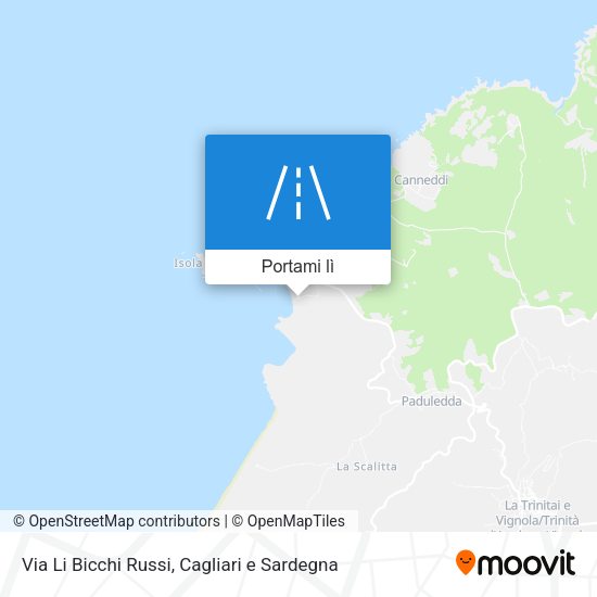 Mappa Via Li Bicchi Russi