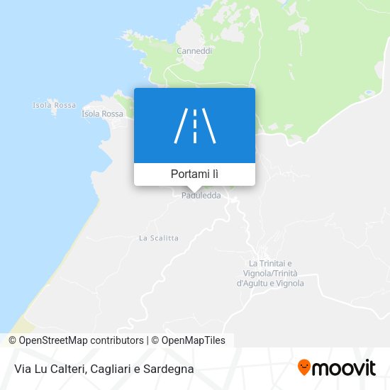 Mappa Via Lu Calteri