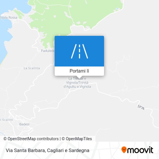 Mappa Via Santa Barbara