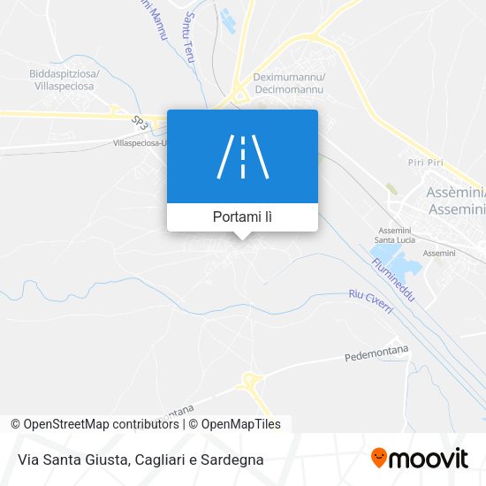 Mappa Via Santa Giusta