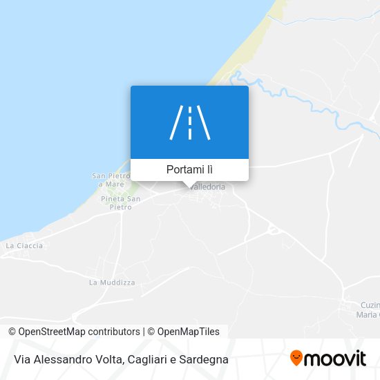 Mappa Via Alessandro Volta