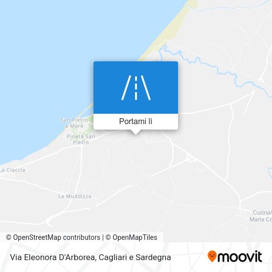 Mappa Via Eleonora D'Arborea