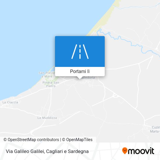 Mappa Via Galileo Galilei