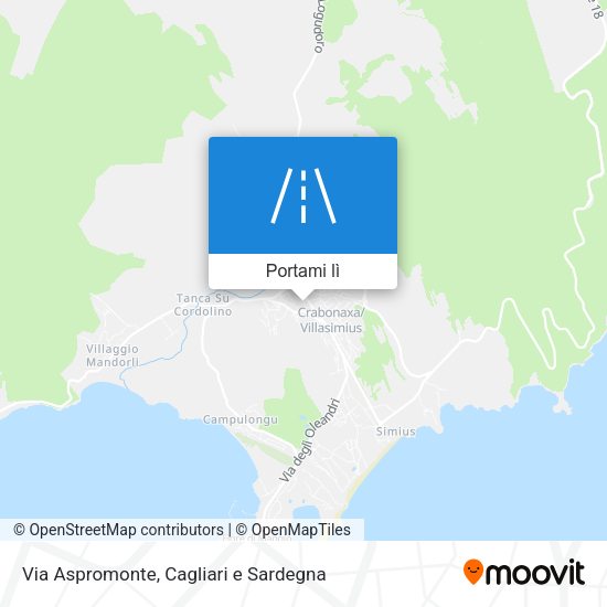 Mappa Via Aspromonte