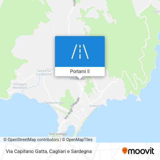 Mappa Via Capitano Gatta