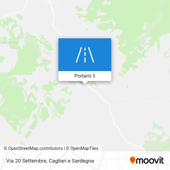 Mappa Via 20 Settembre