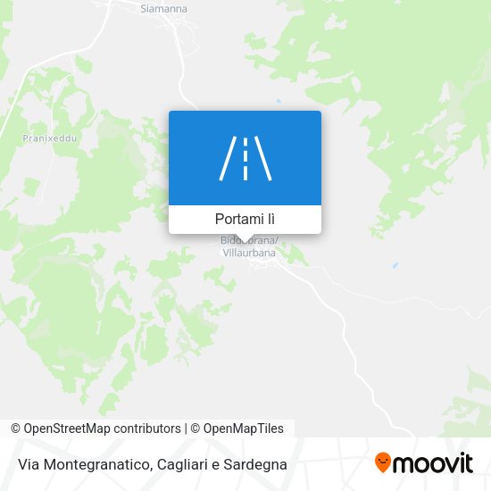 Mappa Via Montegranatico