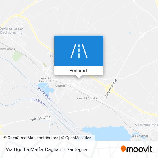 Mappa Via Ugo La Malfa