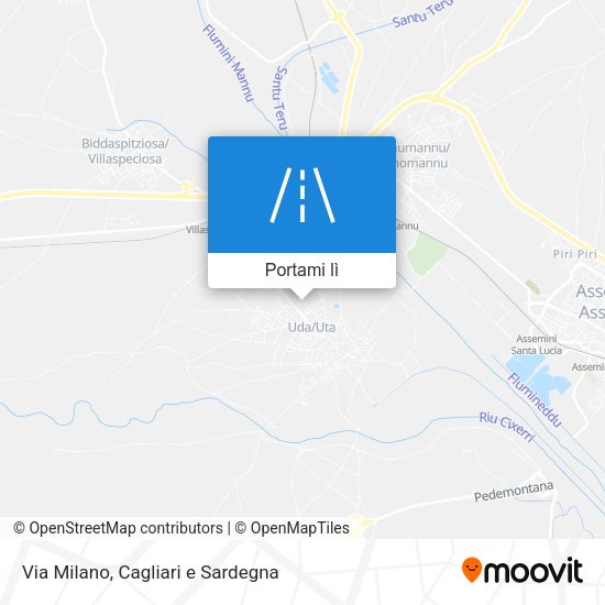 Mappa Via Milano