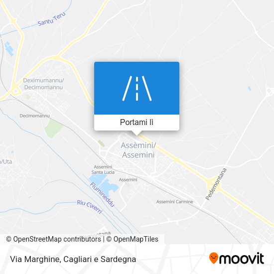 Mappa Via Marghine