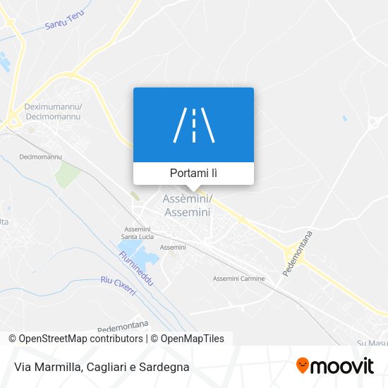Mappa Via Marmilla