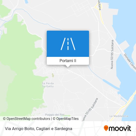 Mappa Via Arrigo Boito