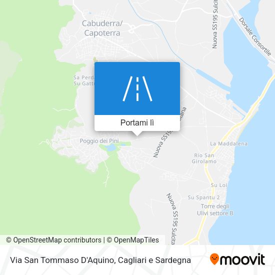 Mappa Via San Tommaso D'Aquino