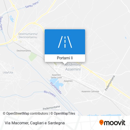 Mappa Via Macomer