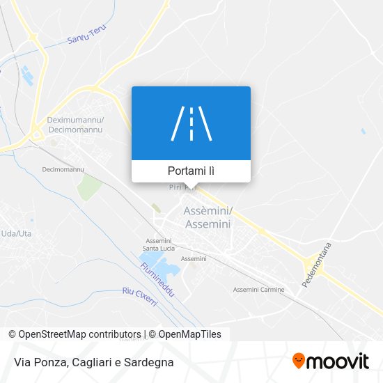 Mappa Via Ponza