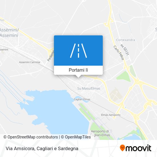 Mappa Via Amsicora