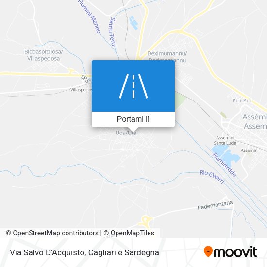 Mappa Via Salvo D'Acquisto