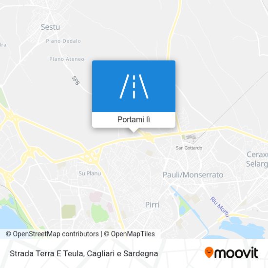 Mappa Strada Terra E Teula