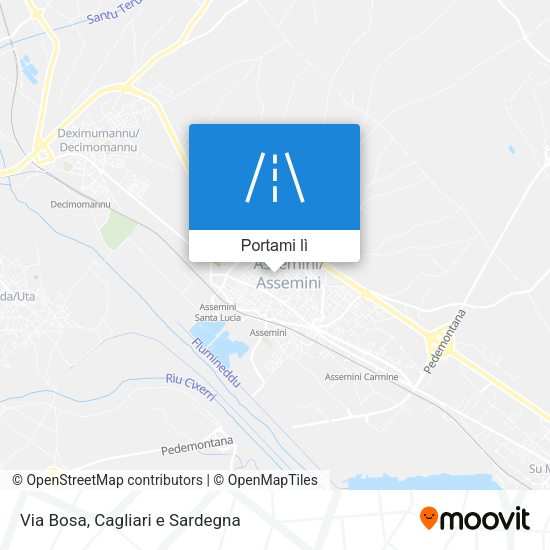 Mappa Via Bosa