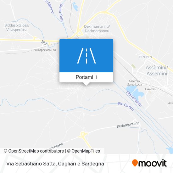 Mappa Via Sebastiano Satta