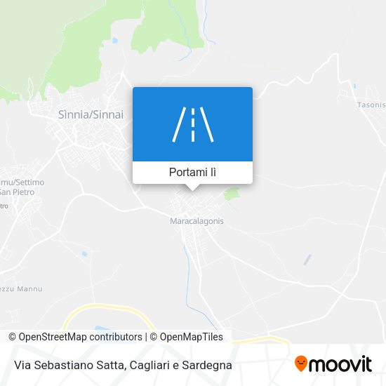 Mappa Via Sebastiano Satta