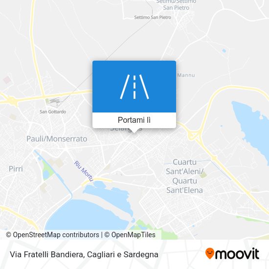 Mappa Via Fratelli Bandiera