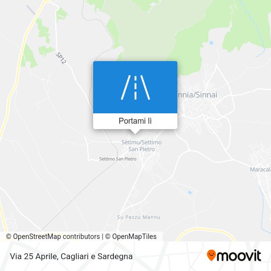 Mappa Via 25 Aprile