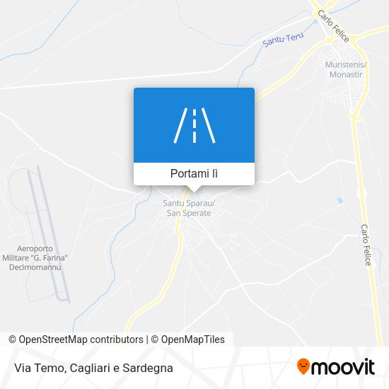 Mappa Via Temo