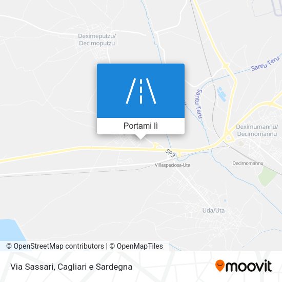 Mappa Via Sassari