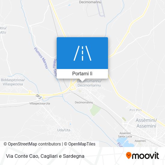 Mappa Via Conte Cao